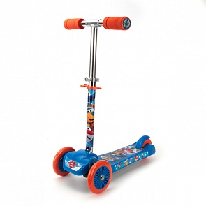 Трехколесный самокат Супер Крылья, рама-пластик, нагрузка до 20 кг (Next, ST-PL004-SUW)